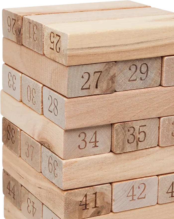 Generic Tower challenge wooden blocks puzzle toy 54 pcs - Image 4