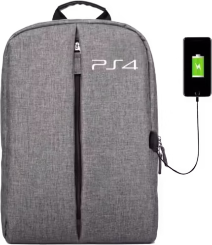 BackPack Bag For PS4 Game Console Storage - Grey