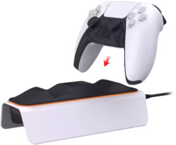 DOBE Dual Charging Dock for PS5 Controllers - White - Image 4