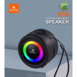 Kisonli S16 Mini Portable 360° RGB Stereo Speaker - Image 3