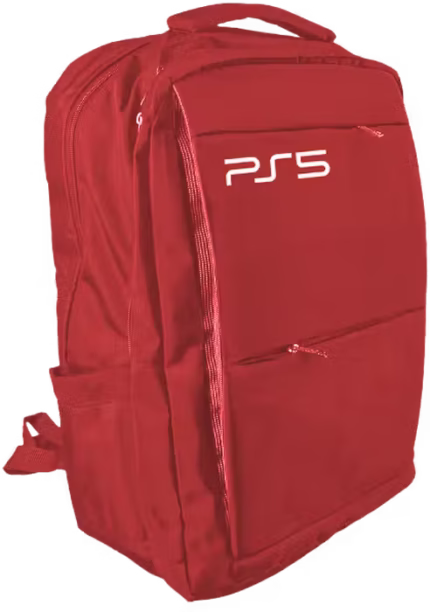 BackPack Bag for PS5 Game Console Storage - Red