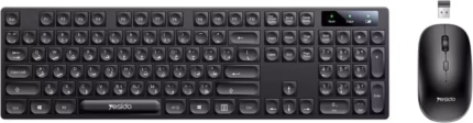 Yesido KB42 2.4G Wireless Keyboard Mouse Set Arabic - Black