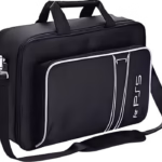 Shoulder Bag for PS5 Game Console Storage - Black