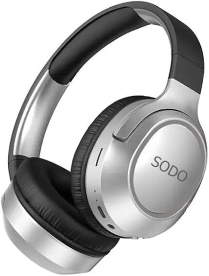 SD-1105 Wireless Bluetooth Headset V5 | With Microphone High Quality Support SD Card 3.5 Noise Isolation | Over Ear Foldable Headphone With Its Colors And Elegant Shape (Black)